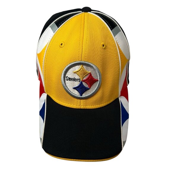 Pittsburgh Steelers Reebok Fitted Baseball Hat Cap Football NFL Logo Dad Stretch - Picture 2 of 11